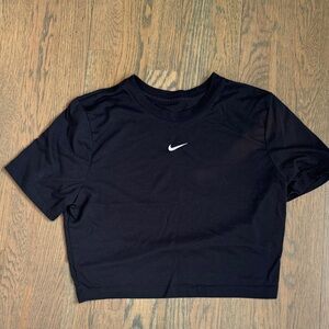Nike Girl’s Black and White Crop Top